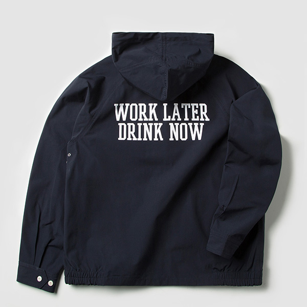 HOODED COACH JACKET (NAVY)_CMOEPJK31MN0