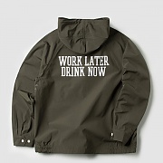 HOODED COACH JACKET (KHAKI)_CMOEPJK31MK0