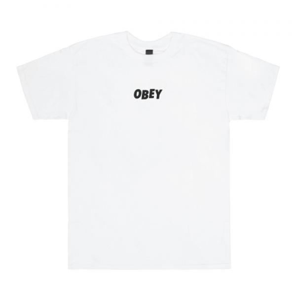 (163081216)OBEY JUMBLED TEE-WHT