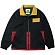 COLOR-BLOCK RETRO SPORTS JACKET-BLACK