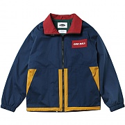 COLOR-BLOCK RETRO SPORTS JACKET-BLUE