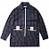 OVERSIZE CHECK SHIRTS-JACKET-BLUE