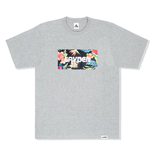HAWAIIAN BOX LOGO TEE - GRAY