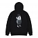 WINTER LAYGOM ZIP-UP HOODIE - BLACK
