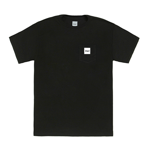 BOX LOGO POCKET TEE_BLK(wht)