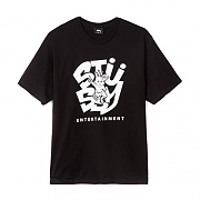 STUSSY ENT. TEE-BLK