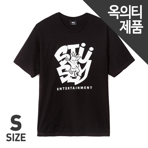 STUSSY ENT. TEE-BLK