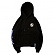 [ROMANTIC CROWN] CEREMONY TAPE WIDE HOODIE_BLACK