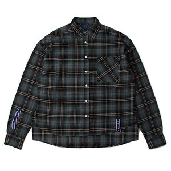 [ROMANTIC CROWN] RMTCRW WIDE SHIRT_GREEN
