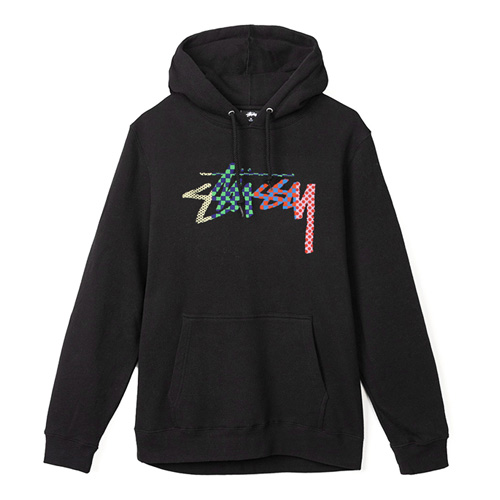 CHECKER STOCK HOOD-BLK