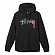 CHECKER STOCK HOOD-BLK
