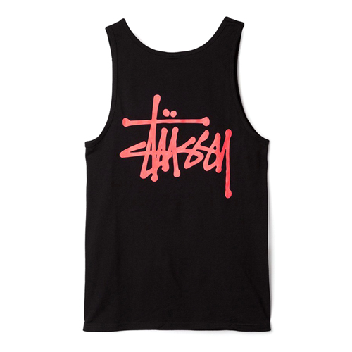 BASIC STUSSY TANK-BLK