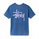 BASIC STUSSY PIG. DYED TEE-INDIGO