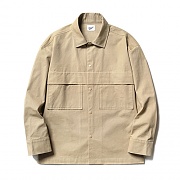 Fatigue Pocket Shirt Jacket Beige
