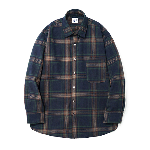 Plaid Check Shirts Navy