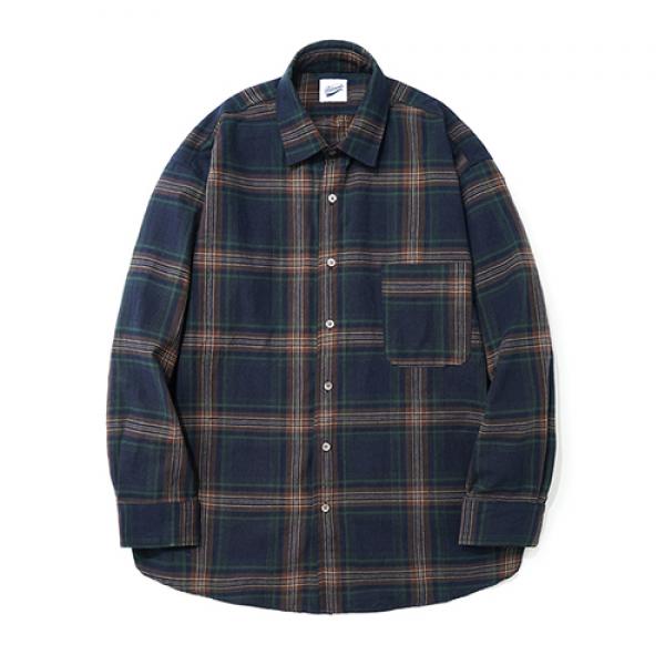 Plaid Check Shirts Navy