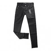 Black coated Denim [Zip.Ver]