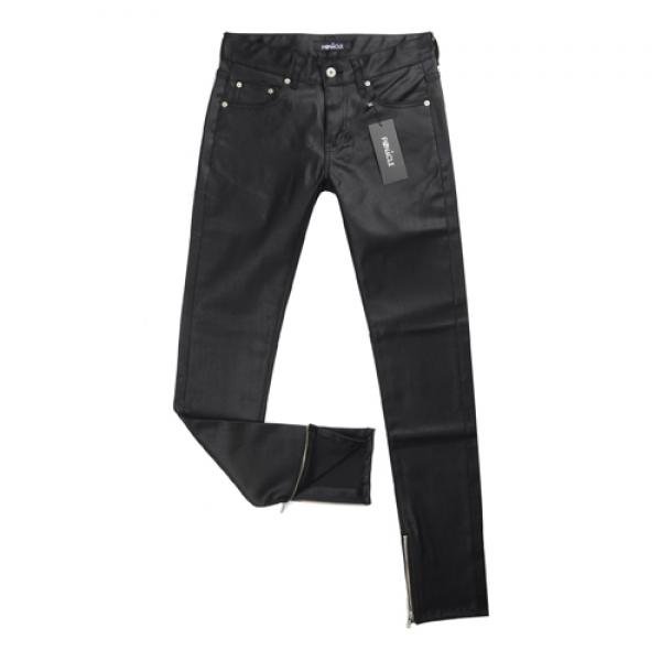 Black coated Denim [Zip.Ver]