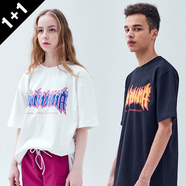 1+1 BURN PRINTING DECALCOMANIA T-SHIRTS