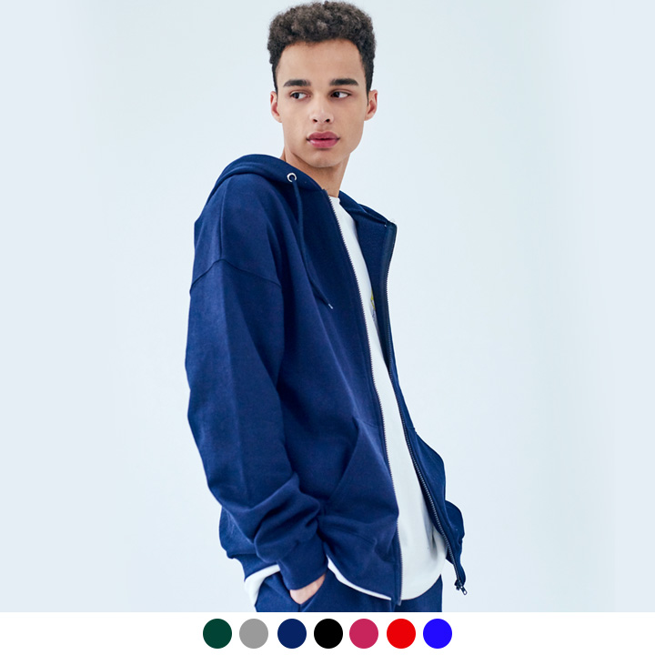 DIFFERENT BASIC HOODIE ZIP-UP