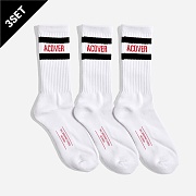 [3 SET]UNISEX ACOVER STRIPE SOCKS