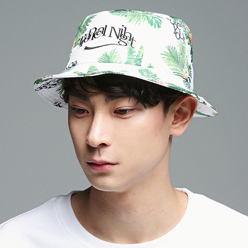 [ROMANTIC CROWN] TROPICAL BUCKETS HAT_WHITE