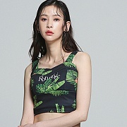 [ROMANTIC CROWN] TROPICAL NIGHT BUSTIER_BLACK