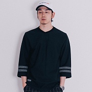 710 Draw 3/4 T-Shirt (Black)
