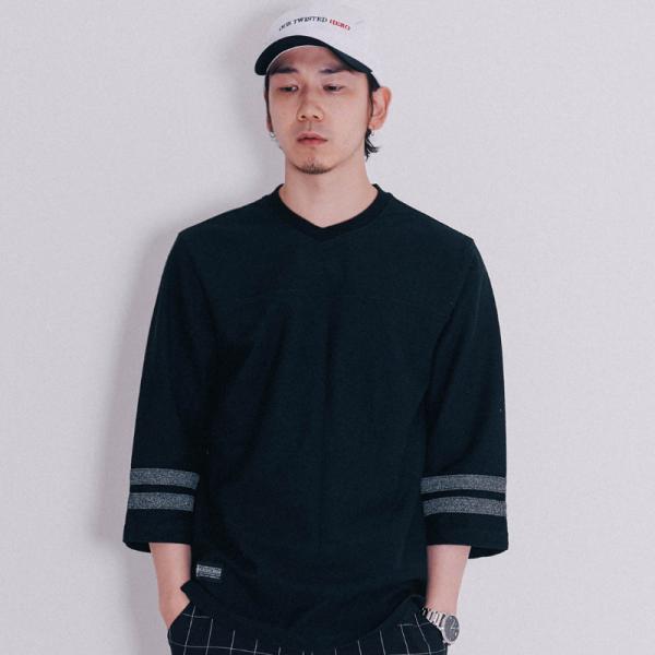 710 Draw 3/4 T-Shirt (Black)