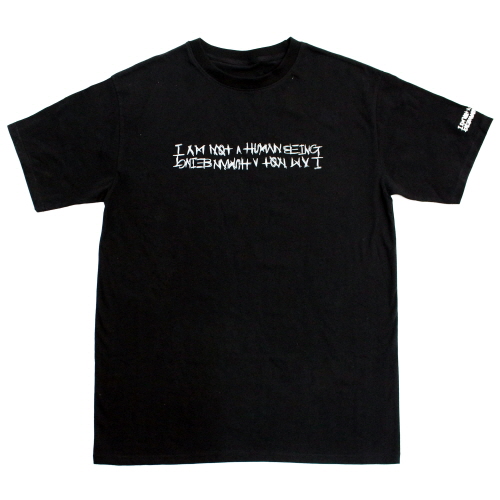 RETRO REFLECTIVE BASIC LOGO TEE-BLACK