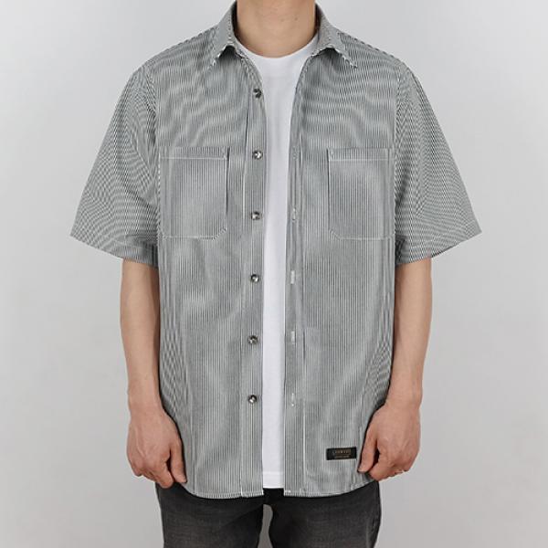 OVERSIZE STRIPE SHITY (NAVY)