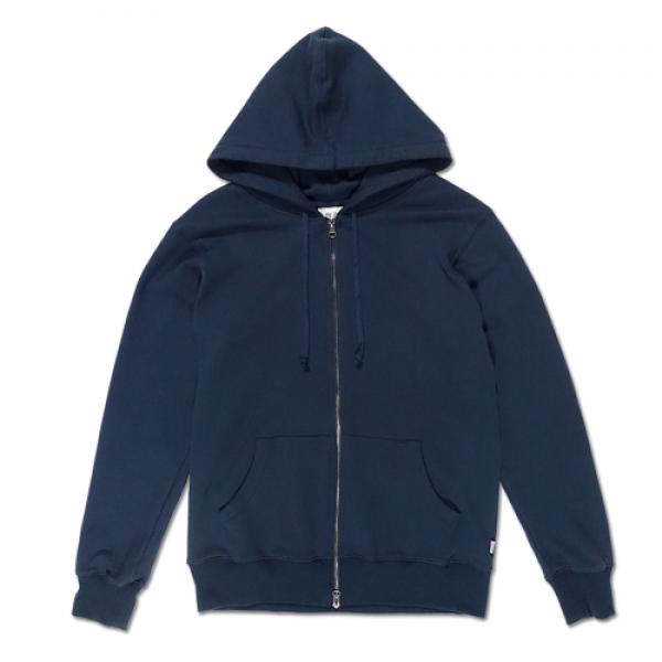247SEOUL STANDARD LIGHTWEIGHT ZIP-UP HOODIE NAVY