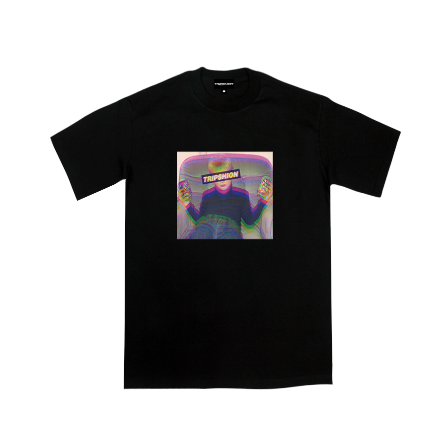 TRIPSHION ALCHOL CHILD T-SHIRTS - BLACK