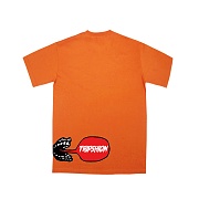 TRIPSHION DRUG PIZZA T-SHIRTS - ORANGE