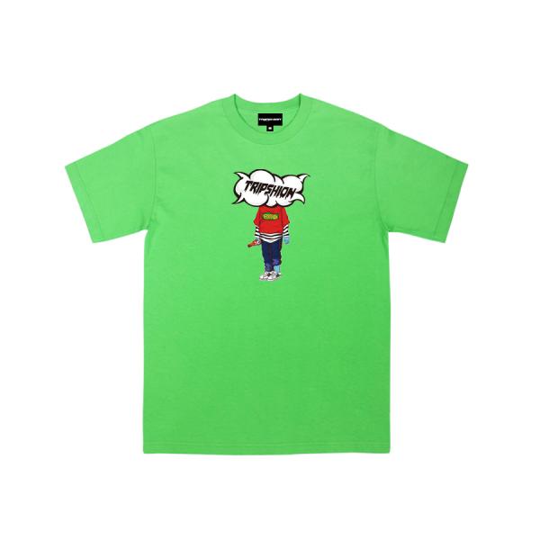 TRIPSHION TRIPPY WAL T-SHIRTS - LIME