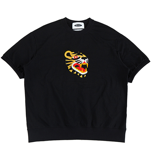 TIGER 2/1 JERSEY SWEAT-BLACK
