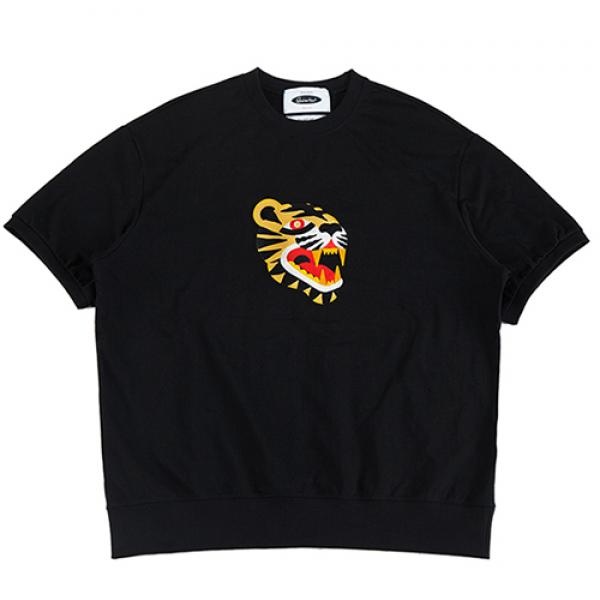 TIGER 2/1 JERSEY SWEAT-BLACK