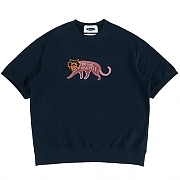 LEOPARD 2/1 JERSEY SWEAT-NAVY