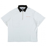 COLOR-BLOCK 2/1 ZIP-UP PK-WHITE