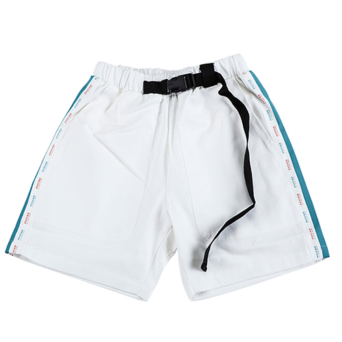 COTTON 2/1 TAPE BANDING PANTS-WHITE