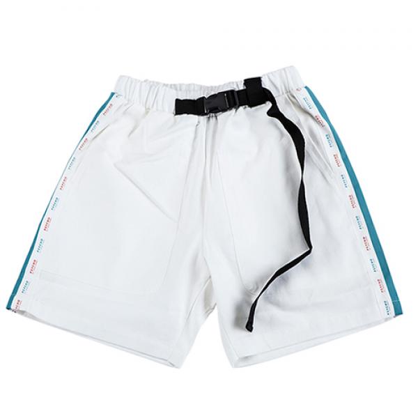 COTTON 2/1 TAPE BANDING PANTS-WHITE