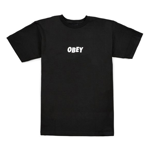 (163081216)OBEY JUMBLED TEE-BLK