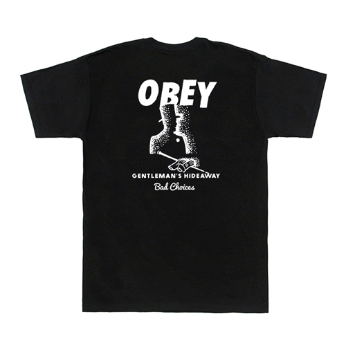 (163081471)BAD CHOICES TEE-BLK