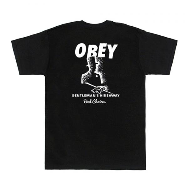 (163081471)BAD CHOICES TEE-BLK