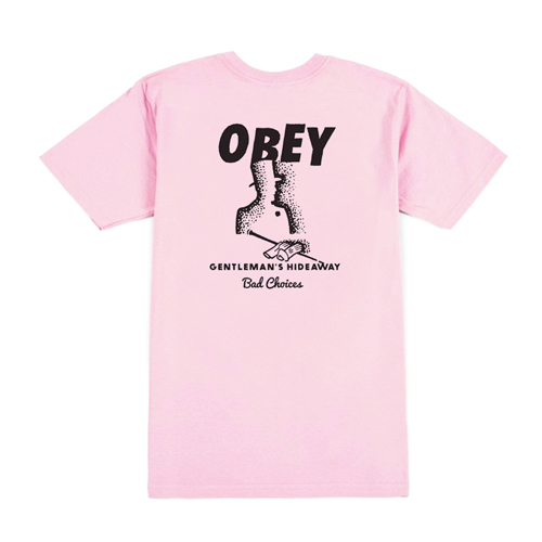 (163081471)BAD CHOICES TEE-PINK