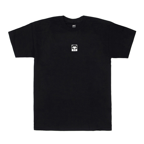 (163081221)HALF FACE TEE-BLK