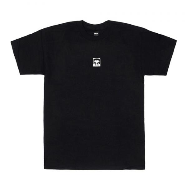 (163081221)HALF FACE TEE-BLK