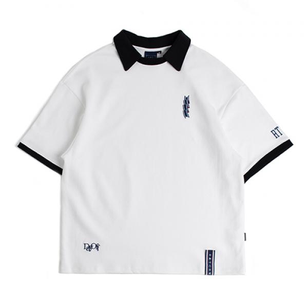 [ROMANTIC CROWN] DAY OFF COLLAR T SHIRTS_WHITE