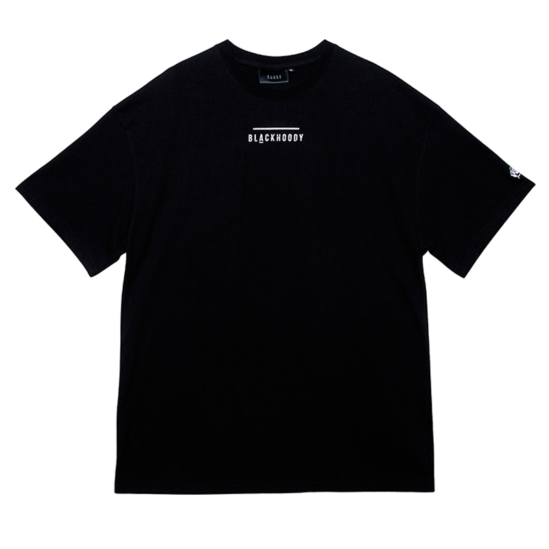LINE LOGO TOUR 1/2 TEE BLACK