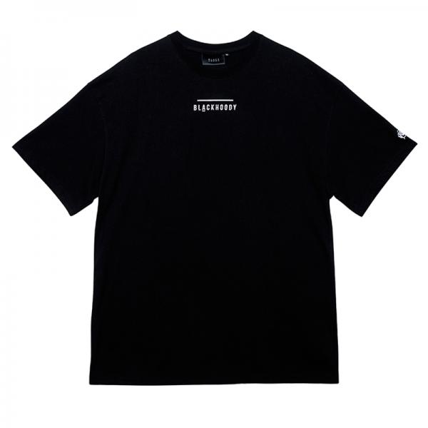 LINE LOGO TOUR 1/2 TEE BLACK